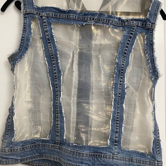 LIU-JO/Size M-L/Denim Vest/Worn once - Picture 9 of 11